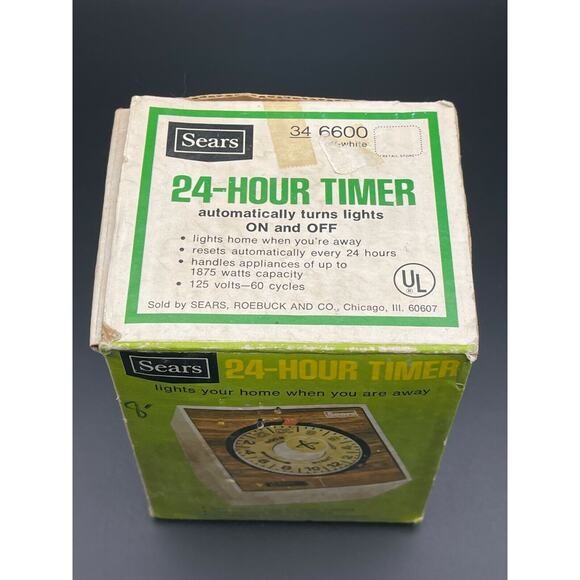 Vintage Sears Kenmore 24 Hour Automatic Timer COMPLETE with Manual SOLD AS IS - Picture 12 of 12